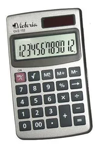 Zseb számológép, 8 számjegyű kijelző, VICTORIA GVZ-155