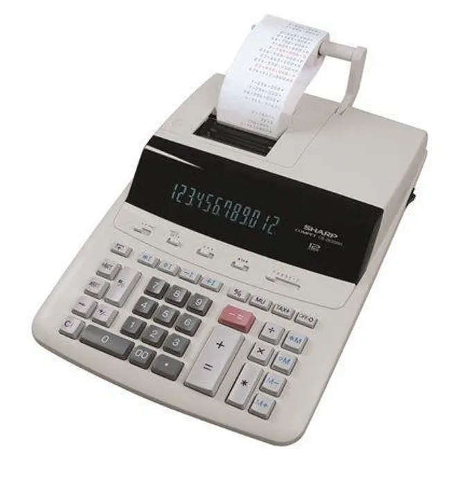 Termék főképe Kalkulačka s tiskem "CS2635RHGYSE", 12 místný displej, 2-barevný tisk, SHARP