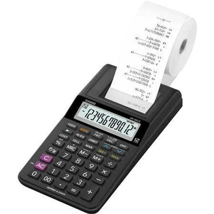Termék főképe Kalkulačka s tiskem "HR-8RCE", 12místná, 1 barva tisku, CASIO
