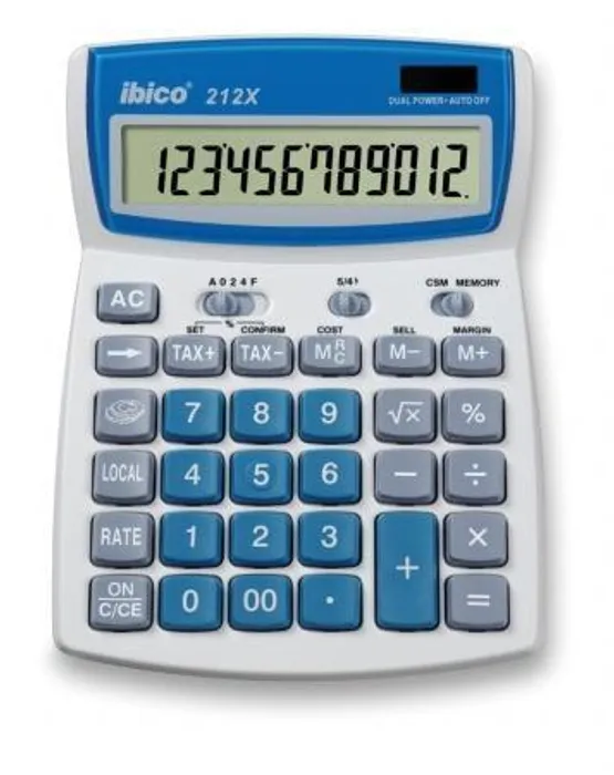 Termék főképe Kalkulačka, stolní, 12místný displej, IBICO "212X"