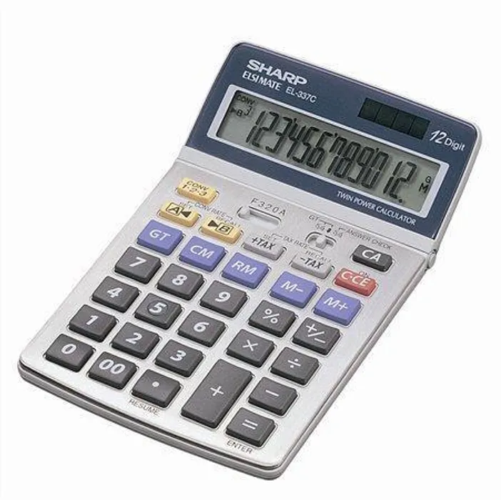 Termék főképe Kalkulačka, stolní, 12místný displej, SHARP "EL-337"