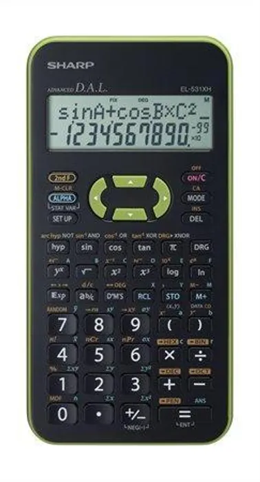 Termék főképe Kalkulačka vědecká, zelená, 272 funkcí, SHARP