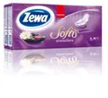 Zsebkendő, papír, 3 rétegű, 10x9 db, ZEWA Softis, aromaterápia