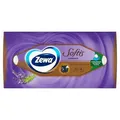 Softis zsebkendő, levendula és narancs, doboz, 4 réteg, 80 db, ZEWA