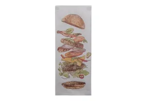 Evőeszköz táska Hamburger fehér szalvétával [125 db]