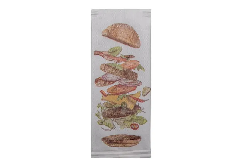 Termék főképe Kapsička na příbory Hamburger s bílým ubrouskem [125 ks]