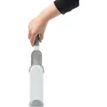 Textil szőrtelenítő kefe, tisztító alappal, 33cm, fehér/szürke