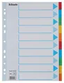 Esselte karton színelválasztók, A4, Színkeverék