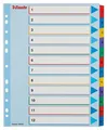 Esselte Mylar karton indexek újraírható előlappal, A4 Maxi, Vegyes színek