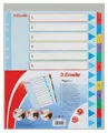 Esselte Mylar karton indexek újraírható előlappal, A4 Maxi, Vegyes színek
