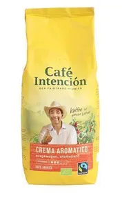 Kávé Café Crema BIO, pörkölt, bab, 1000 g, Café Intención ecológico,