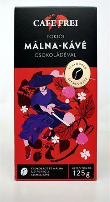 Termék főképe Káva "Tokijská čokoládovo-malinová", pražená, zrnková, 125 g, CAFE FREI