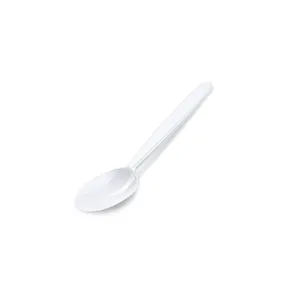 Kávéskanál (PP) újrahasználható fehér 13cm [50 db]