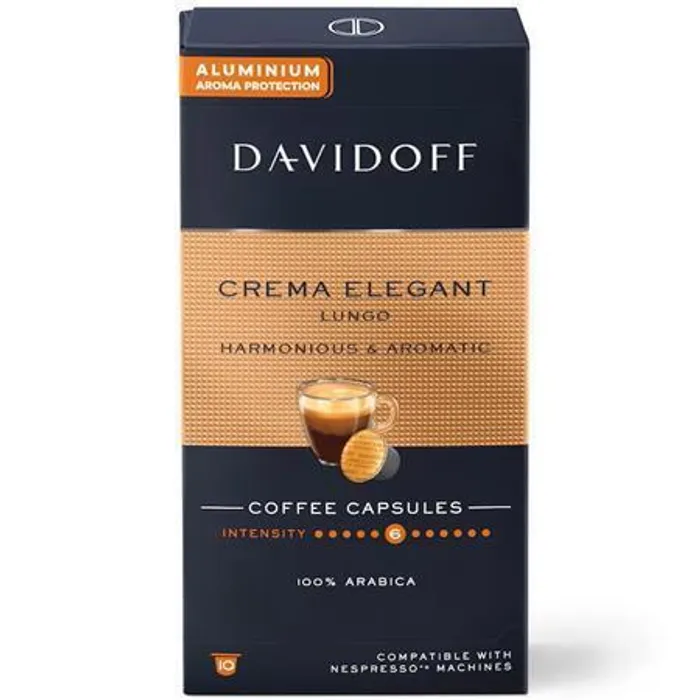 Termék főképe Kávové kapsle "Crema Elegant Lungo", 10 ks, DAVIDOFF 522672