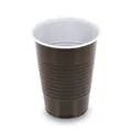 Műanyag kávéspohár (PP) barna/fehér átmérő 70mm 180ml [100 db]