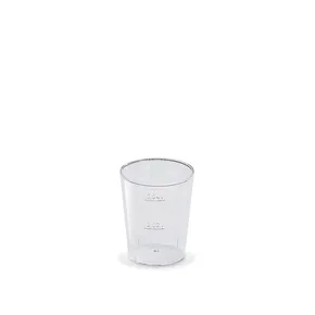 Műanyag pálinkás pohár (PS) víztiszta átmérő 43mm 2cl/4cl [50 db]