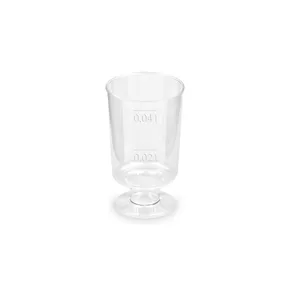 Műanyag pohár (PS) talpas víztiszta átmérő 38mm 2cl/4cl [20 db]