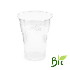 Műanyag pohár (PLA) átlátszó átmérő 102mm 0,5L [50 db]