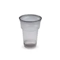 Műanyag pohár (PP) Reware Cheers újrahasználható átlátszó füst átmérő 78mm 0,2L [50 db]