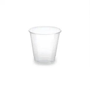 Átlátszó pohár (PLA) hitelesített mérőjelzés nélkül átmérő 70 mm 0,15 l BIO [100 db]