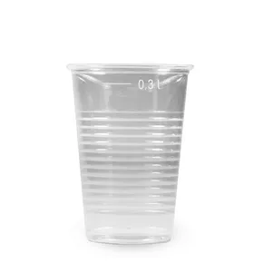 Műanyag pohár (PP) átlátszó átmérő 78mm 0,3L [10 db]
