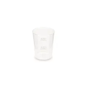 Visszaváltható újrapohár (PP) átmérő 43mm 2cl/4cl [50 db]