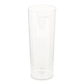 Visszaváltható újrapohár (PP) Longdrink átmérő 59mm 2cl/0,3L [10 db]