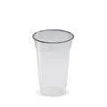 Pohár (PET) víztiszta átmérő 78mm 0,25L [50 db]