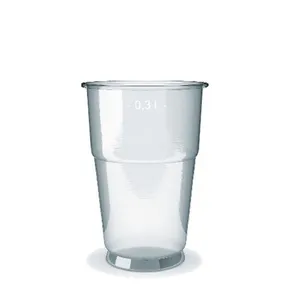 Pohár (PET) víztiszta átmérő 78mm 0,3L [50 db]