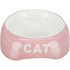 Kerámia tál 200ml/13cm - CAT + halcsontváz