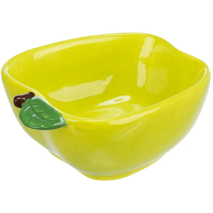 Termék főképe Keramická miska JABLKO (morče,králík), 180 ml/ 12 x 11 cm, zelená