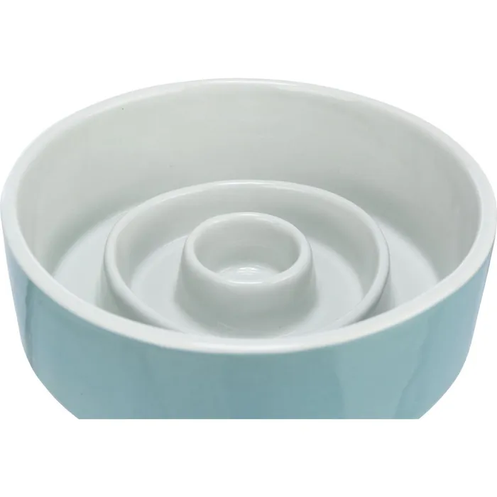 Termék főképe Keramická miska k pomalému krmení, kruhy, šedomodrá 0,45 l/ o 14 cm