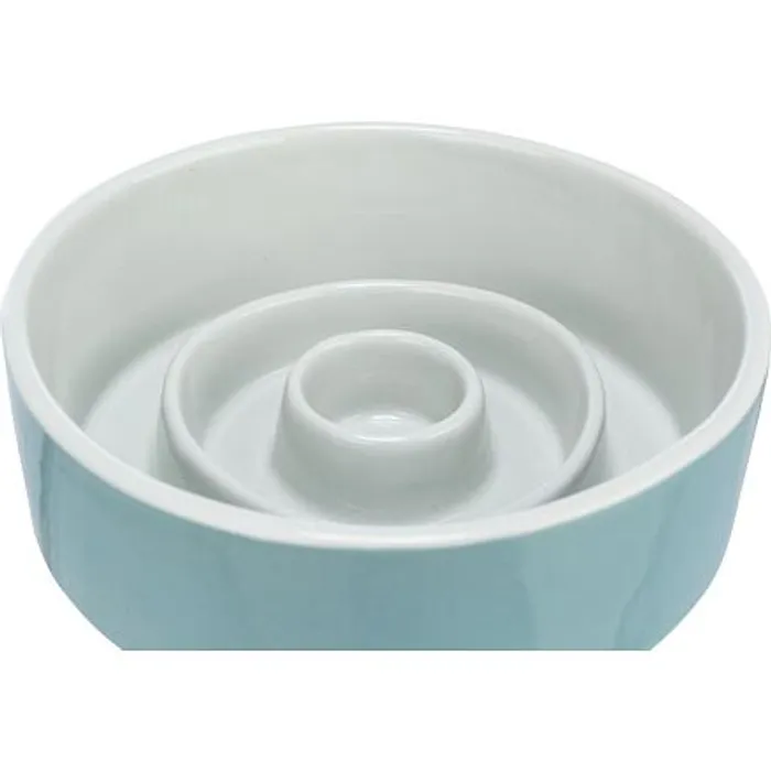 Termék főképe Keramická miska k pomalému krmení, kruhy, šedomodrá 0,9 l/ o 17 cm