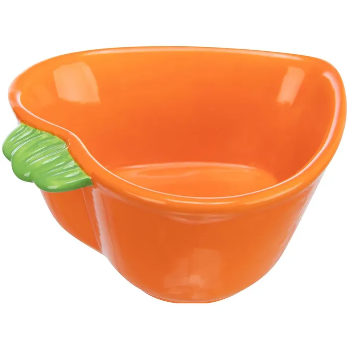 Termék főképe Keramická miska MRKEV (morče,králík), 180 ml/ 12 x 11 cm, oranžová