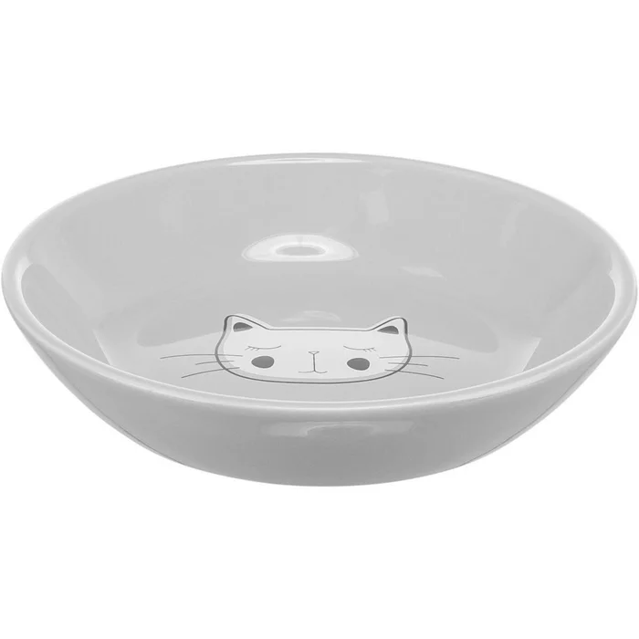Termék főképe Keramická miska pro kočky, mělká 0,2 l/14 cm, různé motivy a barvy