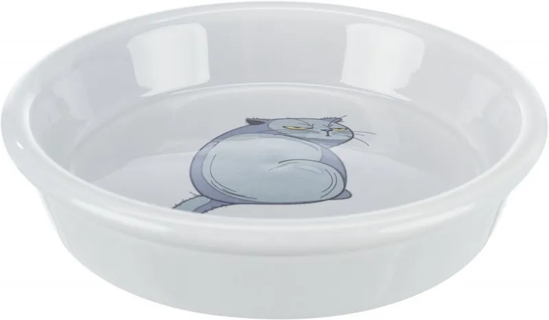 Termék főképe Keramická miska s motivem kočky, 0.25 l/o 13 cm, šedá