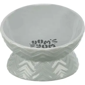 Kerámia tál, emelt, ergonomikus forma, 0,35 l / 17 cm, szürke