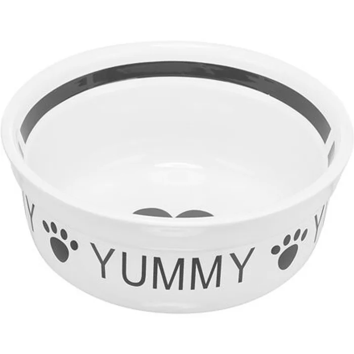 Termék főképe Keramická miska YUMMY, bílá/černá 0,6 l/ o 15 cm