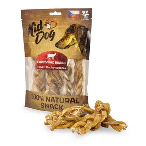 KIDDOG 100% Természetes Snack, marhakötél copánek 12 cm / 200 g