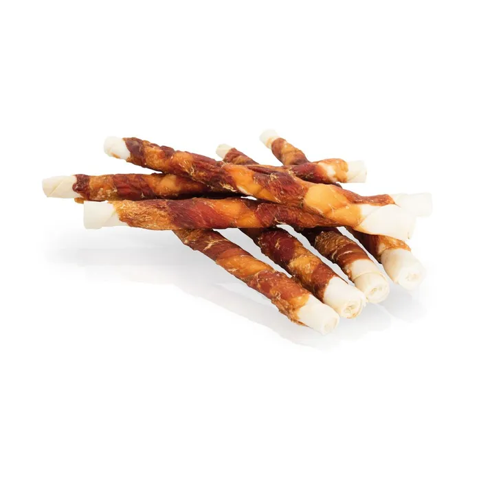 Termék főképe KIDDOG BUFFET kachní a kuřecí masíčko na buvolí tyči 2cm/26 cm [1ks]