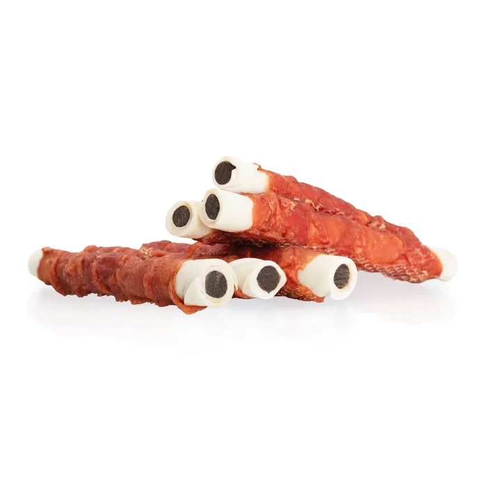 Termék főképe KIDDOG BUFFET ROLLER s kachními prsy 12 cm/35 g, plněný kuřecími játry [1 ks]