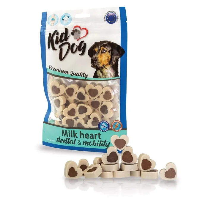 Termék főképe KIDDOG dentální vanilková srdíčka 80 g