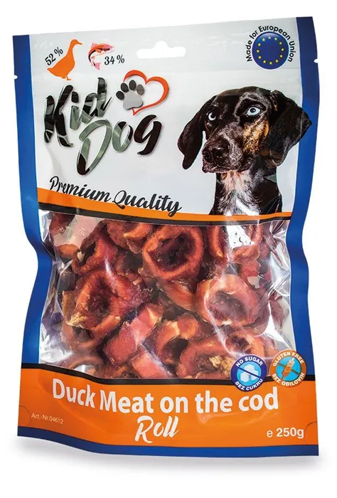 Termék főképe KIDDOG kachní masíčko na tresčí rolce 250 g