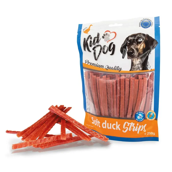 Termék főképe KIDDOG kachní proužek, měkké masíčko 250 g