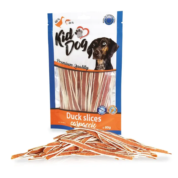 Termék főképe KIDDOG kachní proužky carpaccio 80 g