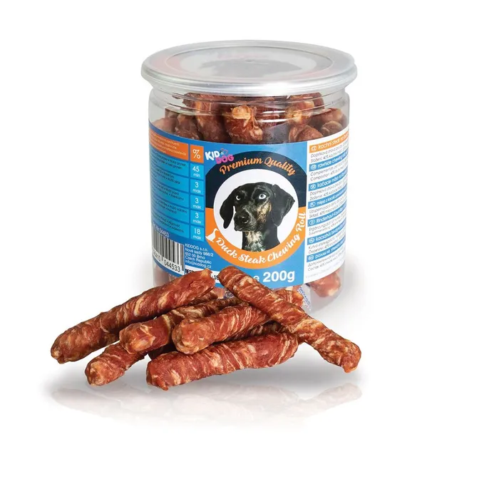 Termék főképe KIDDOG kachní steak na buvolí tyčince - PREMIUM QUALITY 200 g dóza
