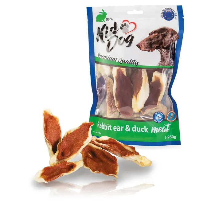Termék főképe KIDDOG králičí ucho plněné kachním masíčkem 250 g