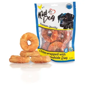 KIDDOG csirkehús bivaly 9 cm-es karikán (4 db/csomag)