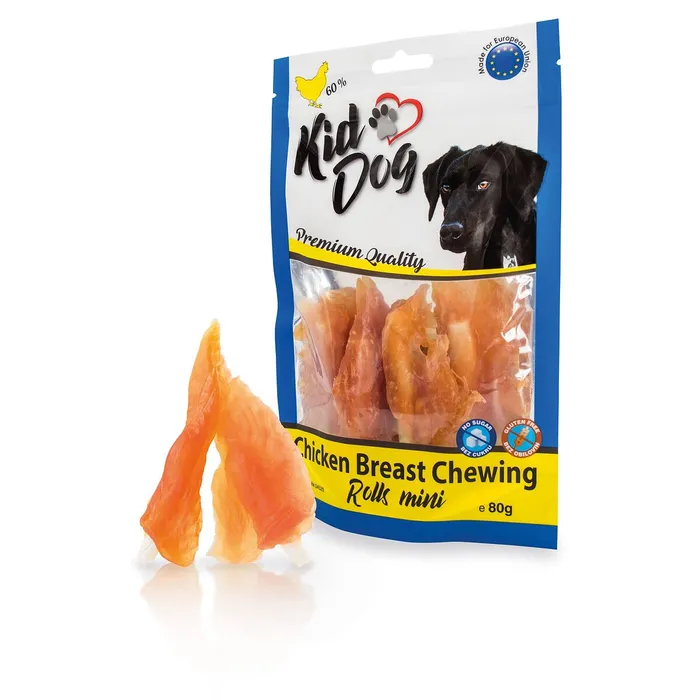 Termék főképe KIDDOG kuřecí prsa na buvolí tyčince mini 9 cm 80 g