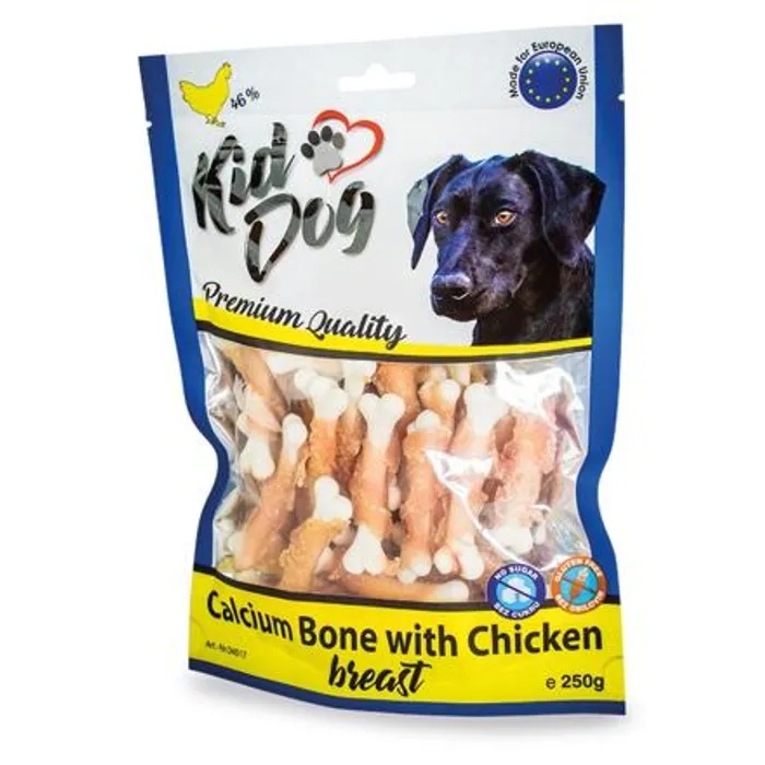 Termék főképe KIDDOG kuřecí prsa na kalciové kostičce 250 g